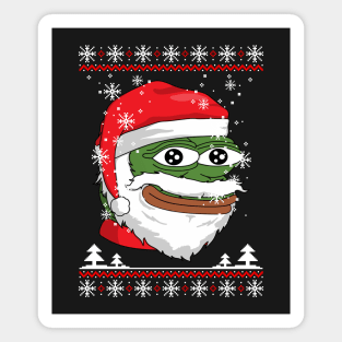 Santa Pepe FeelsOkayMan Magnet